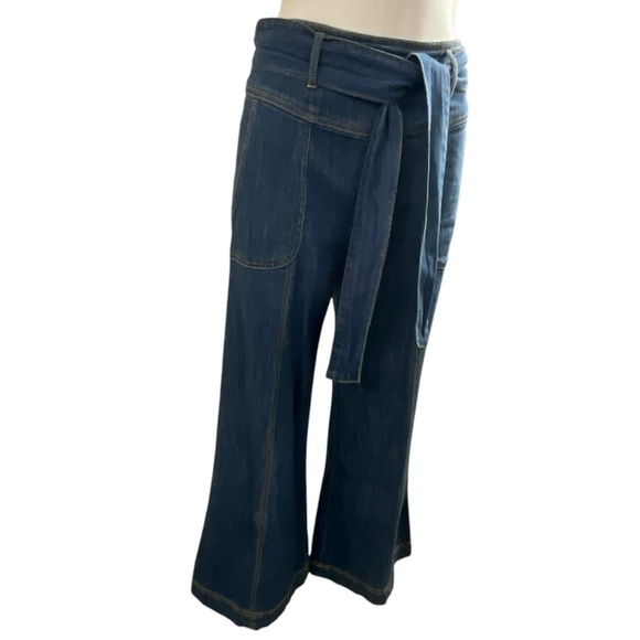 Pilcro and the Letter Press Ultra High Rise Crop Flare Wide Leg Jeans - Picture 12 of 16